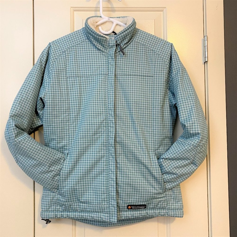 LIKE NEW Misty Mountain fur lined mint jacket